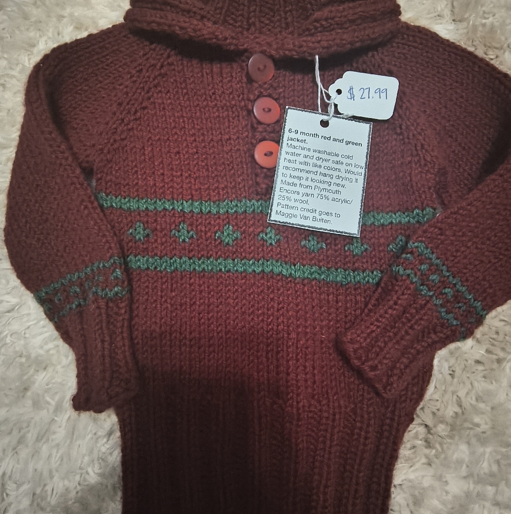 6-9 month knitted sweater